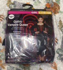 Gothic Vampire Queen L 10-12 Halloween Costume