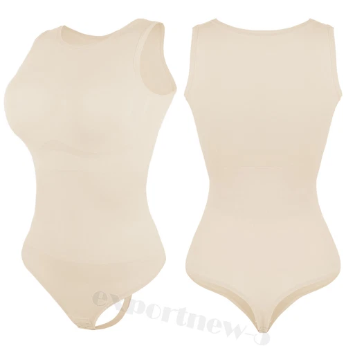 Women Seamless Body Shaper Tummy Control Slimming Shapewear Bodysuit Leotard - Picture 10 of 28