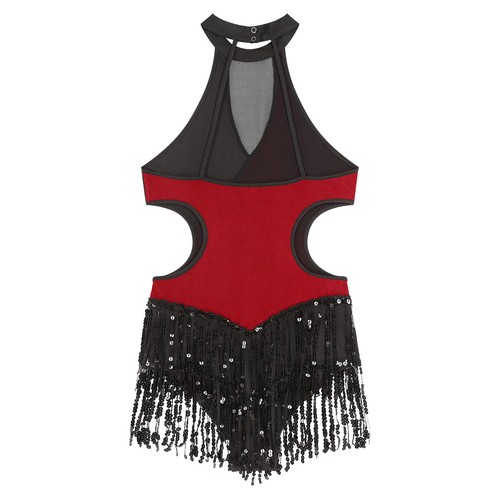 Costume donna body nappa scintillante vestito danza jazz latina sala da ballo unitard - Foto 51 di 88