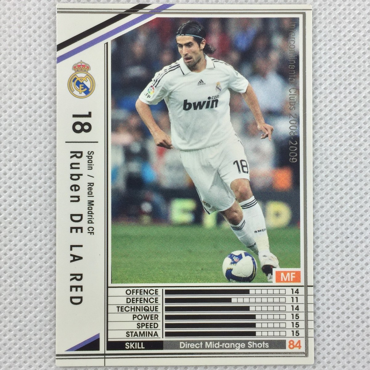 WCCF スペイン Panini WCCF 2008-09 Promo Ruben de la Red EXTRA Real Madrid