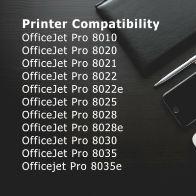 910 XL 910XL Ink Cartridges 4 Pack for HP OfficeJet Pro 8020
