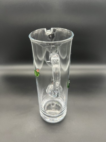 Rona Kristall Kunst Glas Martini Cocktail Krug angewandte Oliven Slowakei - Bild 5 von 12