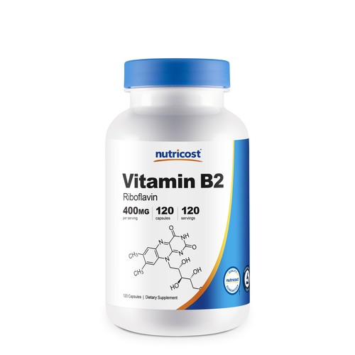 Nutricost Vitamin B2 (Riboflavin) 400mg, 120 Caps eBay