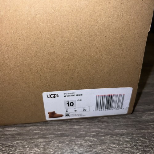UGG Classic Mini II Damenstiefel 1016222 Chestnut Wildleder Obermaterial 100 % Original Neu - Bild 3 von 5
