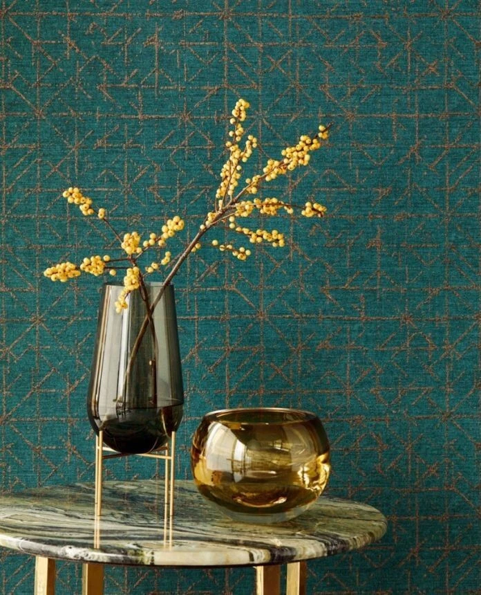 Papel pintado dorado topacio Eijffinger Brewster 394536 Foto 2 de 4