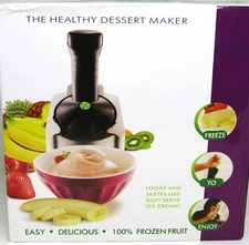 The Healthy Dessert Maker.  Looks and Tastes Like Soft Serve. New.