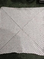 Handmade Crocheted Baby Granny Square suitable for Pram Blanket  23cm X 23cm