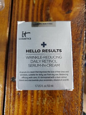 It Cosmetics Hello Results WrinkleReducing Serum In Cream, 1.7oz, NEW IN BOX.