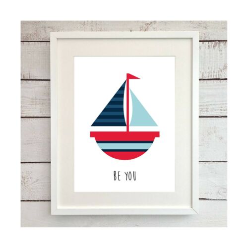 Nursery Pictures Nautical Theme 3 Prints Set Baby Wall Art Pirate Ship Marine - Picture 2 of 4