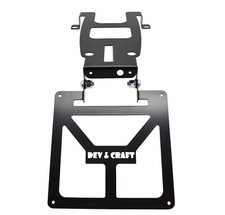 Portatarga Pieghevole per KTM EXC 2005-2007 Motard Moto Enduro Verniciato Nero