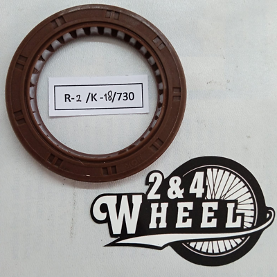 Mitsubishi Front Crankshaft Oil Seal | MD343563 | Brown | Rubber