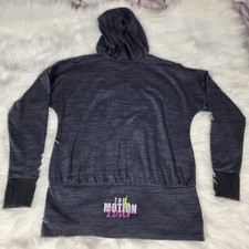 Athleta Hoodie Womens Adult Medium Grey Full Zip The Motion Tour Yoga Jacket