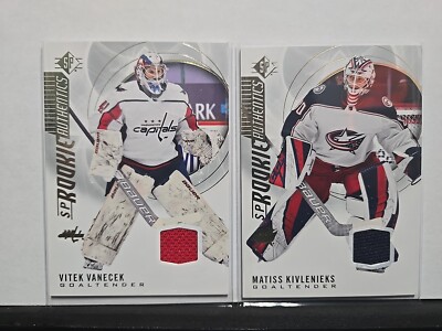 2020-21 Upper Deck SP Rookie Authentic - Vitek Vanecek & Matiss Kivlenieks Patch