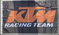 Ktm Racing Flag Banner 3 x 5 ft  Motorcycle Car Auto Fan Gift  Motocross Black