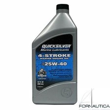 OLIO MOTORE QUICKSILVER PER MOTORE FUORIBORDO E ENTROFUORIBORDO  25W-40 - 1 LT