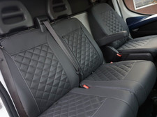 Sitzbezüge nach Maß Kunstleder Schwarz K1 passend für Peugeot Boxer ab 2014