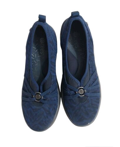 Bzees schöne blaue Damen-Slipper Turnschuhe Freizeit bequem Größe US 9,5 M