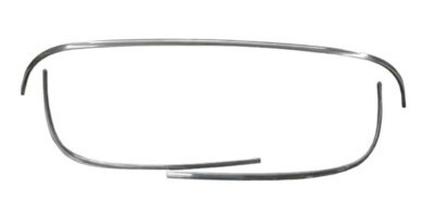 55 56 57 Chevy Sedan Rear Window Stainless Molding 3-Piece Set 2 & 4 Door Sedan