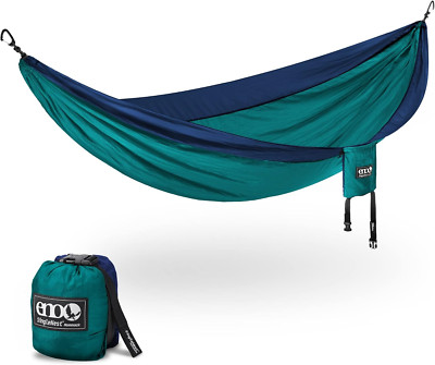 Lightweight Singlenest Hammock - Portable for Camping, Travel & Beach - Seafoam/