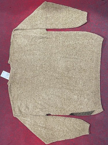 Maglione vintage nuovo con etichette Knightsbridge uomo acrilico marrone pullover girocollo taglia XL KMART - Foto 12 di 14