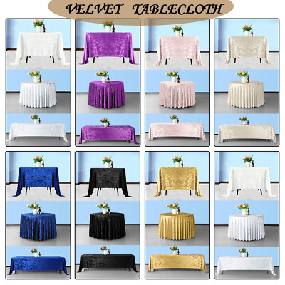 Samt Tischdecke Weich Elegant Wohndeko Tischdecke Hochzeit Bankett Zuhause