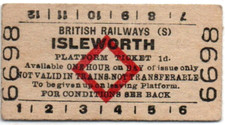 BR(S) Platform Ticket Isleworth 1d