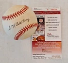 BILL TERRY Autographed Signed ROMLB Baseball HOF Giants Manager JSA COA Giamatti