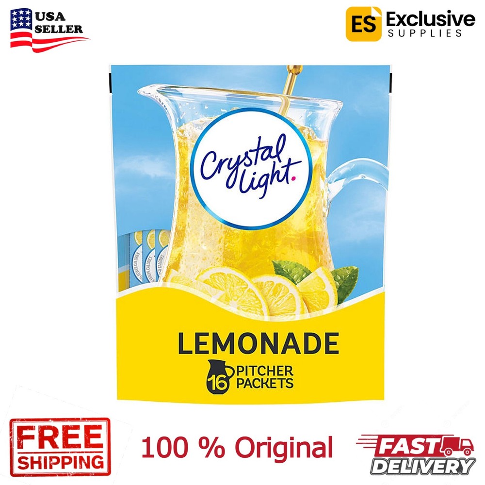 Crystal Light Lemonade Mix 16 pk - US  SELLER - FREE SHIPPING.
