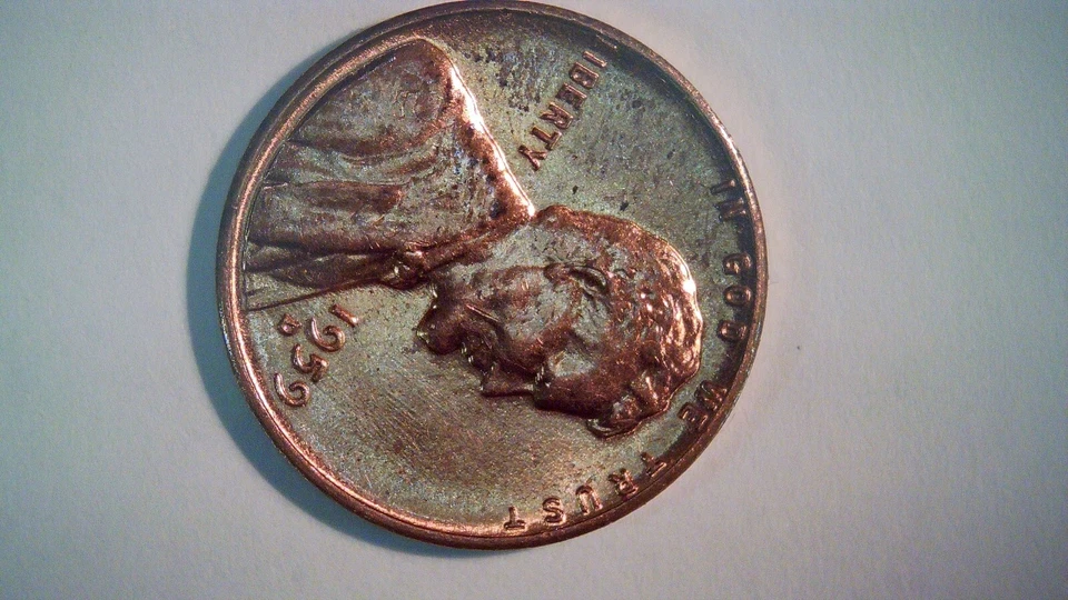 1959d Bronze Lincoln Memorial, RPM "D" Mint Mark, DDO/DDR Doubling. - Image 2 of 4