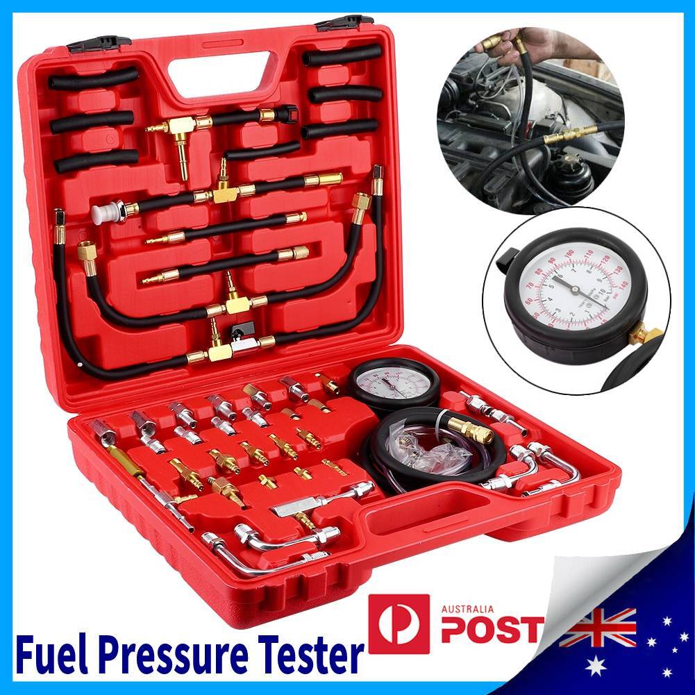 MAXPEEDINGRODS Universal Fuel Injection Gauge Pressure Tester Test Set Car System Pump Tool New P 46260262