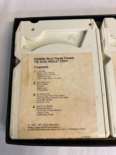 The Elvis Presley Story Three 8 Track Tape Boxed Limited Edition Set 1977 - Picture 4 of 6