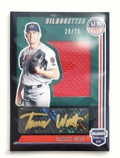 2022 Panini USA Stars & Stripes [Silhouettes Auto] #SIL-TW Tanner Witt 28/75