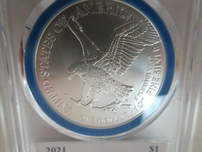 2021 PCGS MS70 Silver Eagle Type 2 First Strike Mint Designer