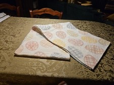 NEW SPRING TABLE RUNNER WITH EASTER EGG DESIGN 71" X 13"
