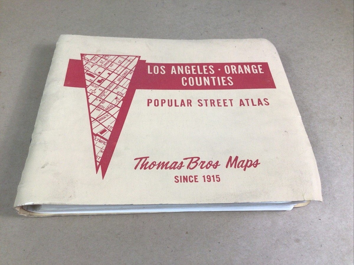 Original 1978 Thomas Bros. Los Angeles - Orange Counties