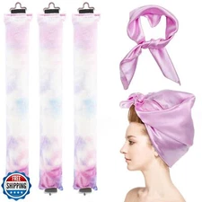 obeoby 3 Pack No Heat Curling Rod with 1 Scarf, Velvet Hair Curlers to Sleep 