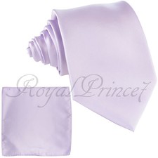 New Microfiber Satin Solid Neck tie and  Pocket Square Hankie Set wedding Prom