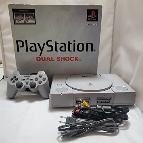 Sony PlayStation 1 PS1 Gray Game Console Full Set Japanese Version