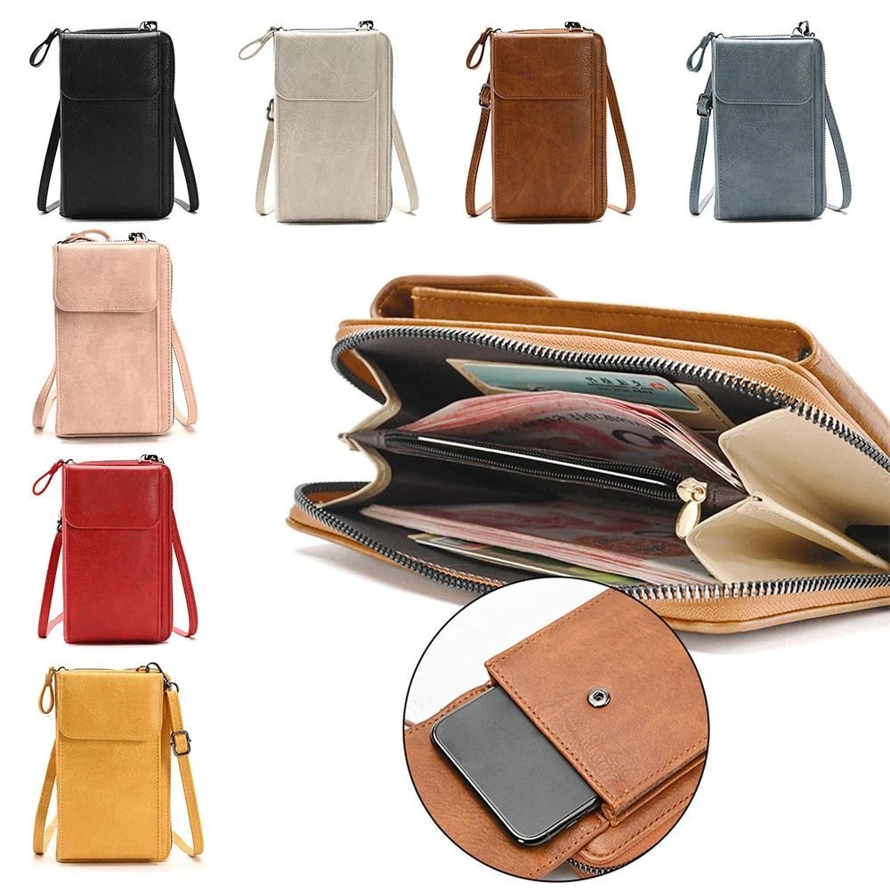 Clutch Wallet Crossbody Leather Bag Mobile Phone Bags Ladies Travel Handbag