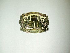 VINTAGE 1987 TRUCK DRIVERS MOVE THE NATION METAL BELT BUCKLE NO. 1826