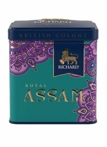 RICHARD Royal Assam Loose Leaf Black Tea Tin 50g Free Shipping World wide - Picture 1 of 2