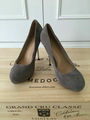 Bottines Zara En Daim Noir - Talons Aiguilles, Taille UK5 38, Style Bootie