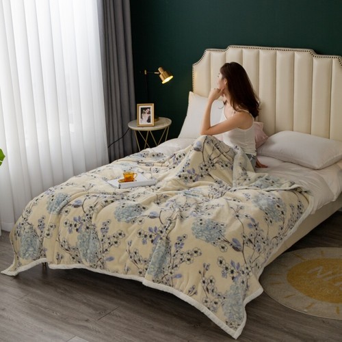 Chinese Blanket Traditional Craft 100% Cloud Mink Fleece Soft Warm Thicken Quilt - Picture 79 of 101