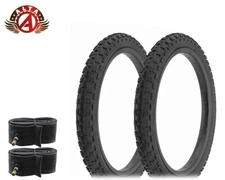 2 ALTA BICYCLE WIRE BEAD TIRE 18" X 2.125 BLACK BMX COMP III TREAD W/TUBES.
