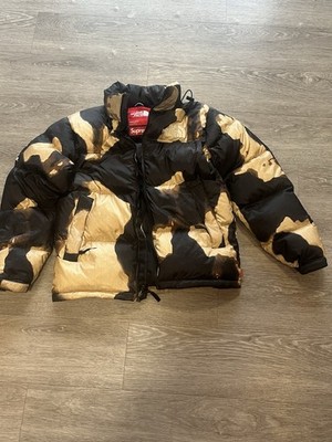 The North Face X Supreme Nuptse Jacket Brown And Black