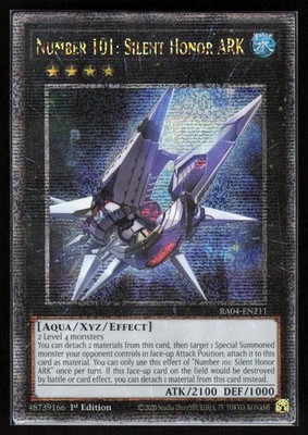 Number 101: Silent Honor ARK (Quarter Century Secret Rare) 1st Edition Quarter C
