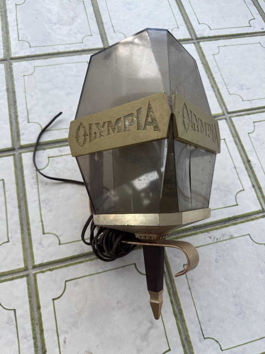 オリンピア OLYMPIA ヴィンテージ　BAR ネオン ランタン ライト Vintage 1970s Olympia Beer Lighted Wall Sconce, Bar Light Sign