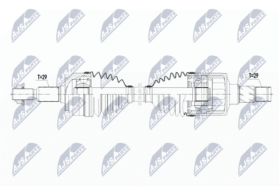 N.T.Y. NPW-CH-068.NTY Drive Shaft for JEEP