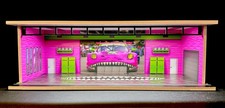 Porsche Roxy V2 Theme Display FOR Hot Wheels 1:64 Model Diorama Garage LED Light