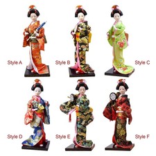 Ethnic Japanese Geisha Dolls Asian Geisha Doll Lovely Vintage Figurine Oriental